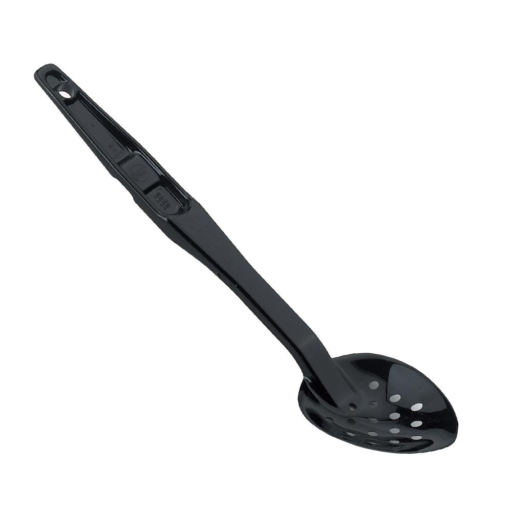 Cuchara perforada policarbonato de 33 cm c/negro