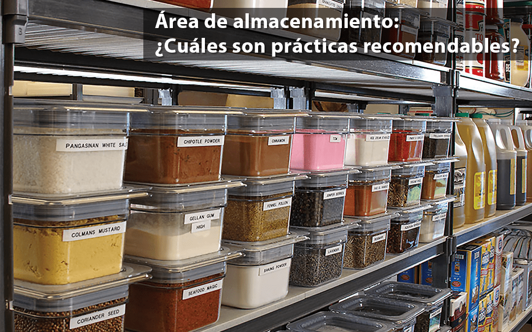 Área de almacenamiento: ¿Cuáles son prácticas recomendables?