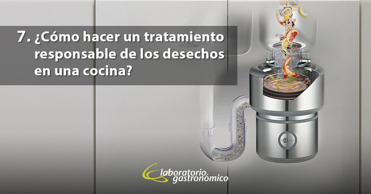 ¿Cómo hacer un tratamiento responsable de los desechos en una cocina?