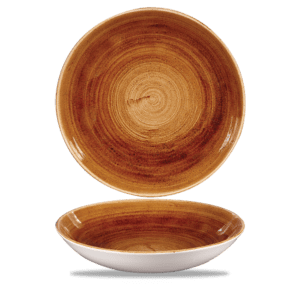 Stonecast patina vintage copper coupe bowl 24.8cm 9 3/4" 113.6cl 40oz