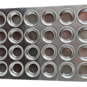 Molde para muffins de aluminio Browne 5811624 3.5 oz 24 porciones